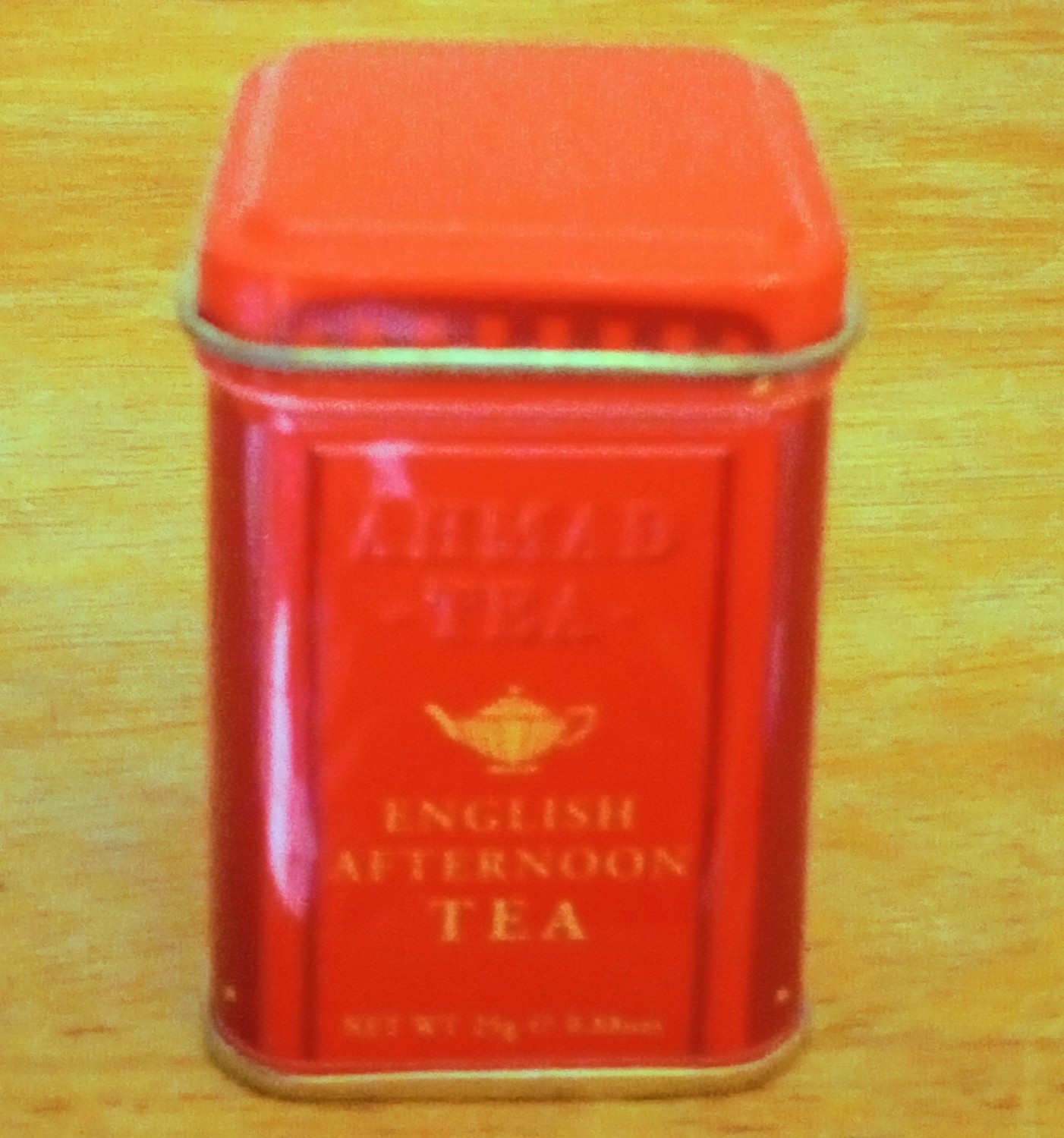 Vintage Red Telephone Box – Ahmad Tea – English Afternoon Tea – Empty