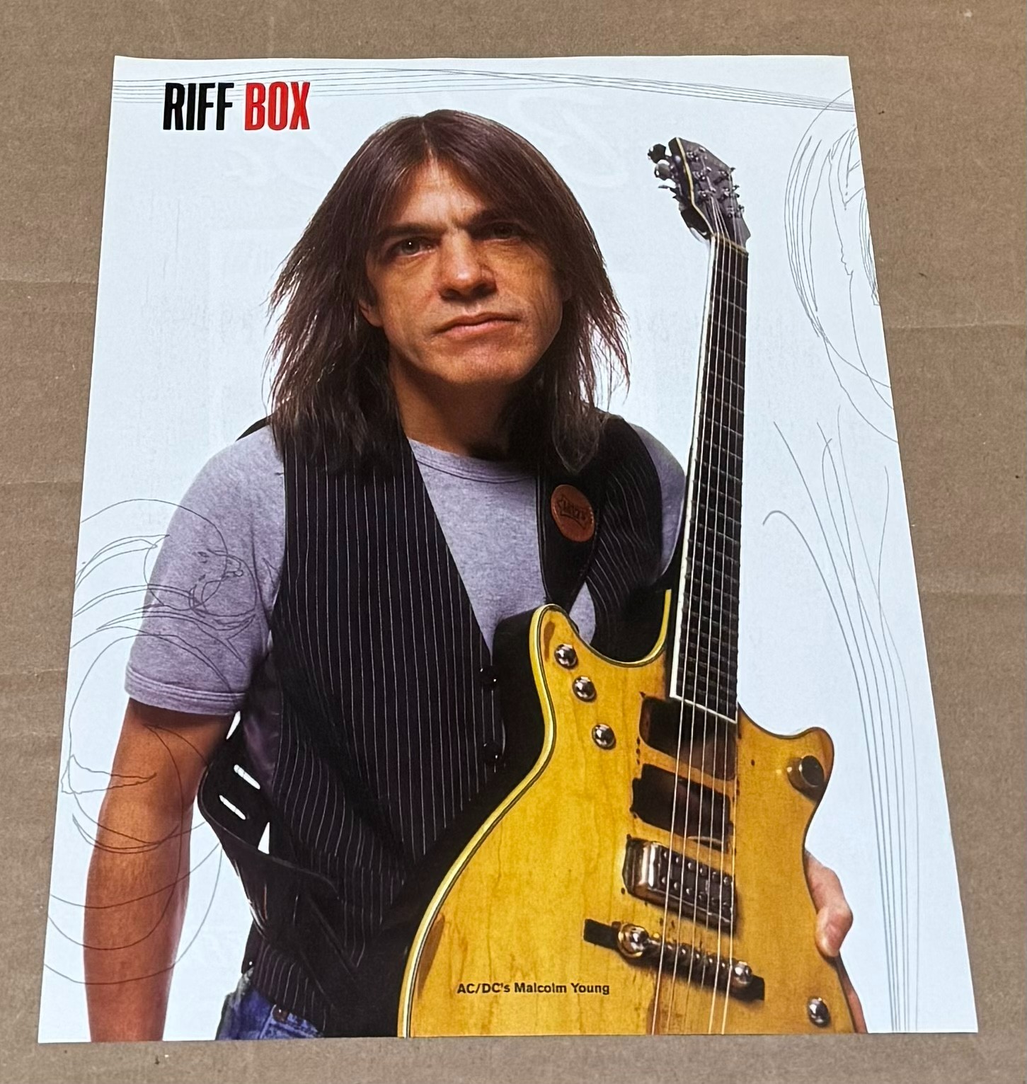 Malcolm Young of AC/DC – Music Print Ad Photo – 2006