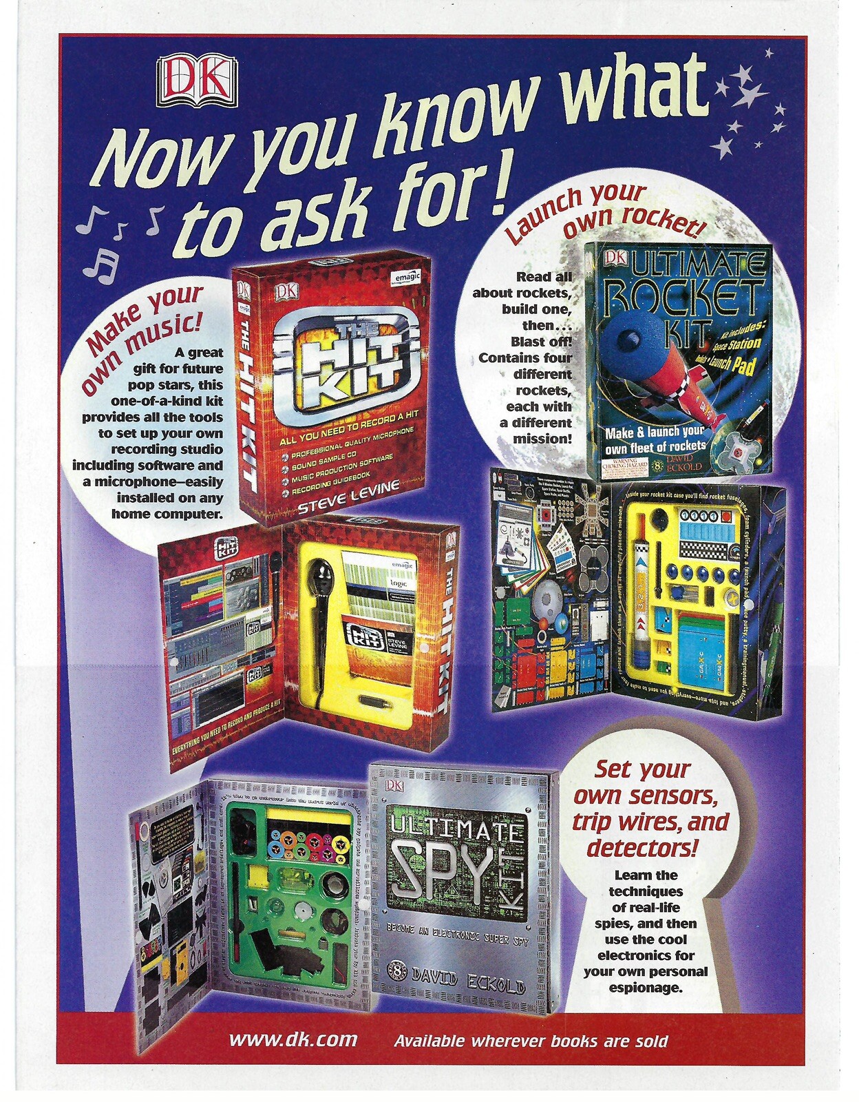 2004 DK Publishers Music, Rockets, Spy Kits Vintage Magazine Print Ad/Poster