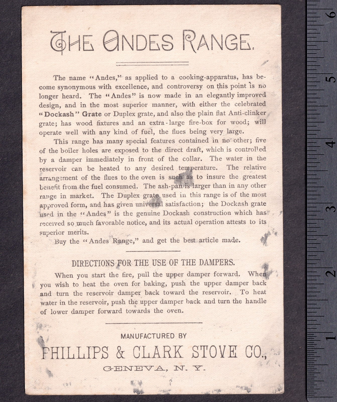 Mikado 1800’s Gilbert & Sullivan Theater NY Andes Stove Ad Victorian Trade Card