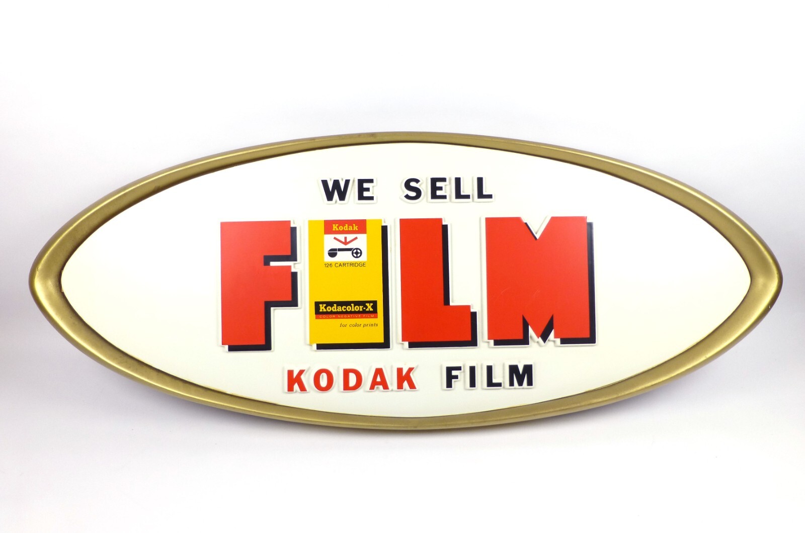 Vintage Kodak Film Advertising Sign / Fiberglass/Plastic