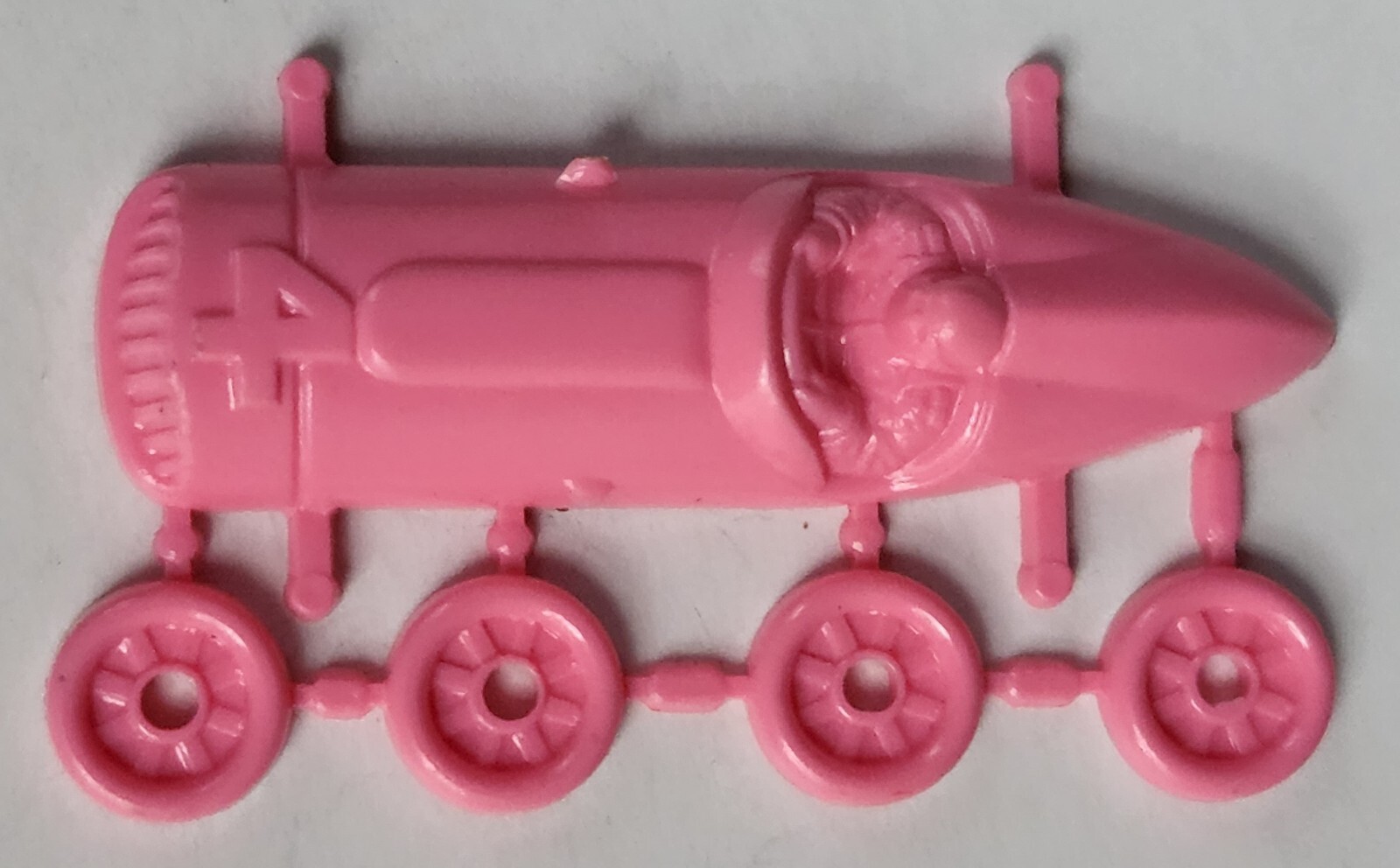 1962 Vintage Premium Cracker Jack Prize Toy Snap Together Old Race Car #4