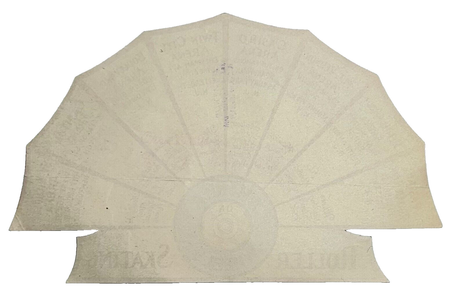 1940s Roller Skating Label America on Wheels NJ NY Multi Rink Fan Style Label