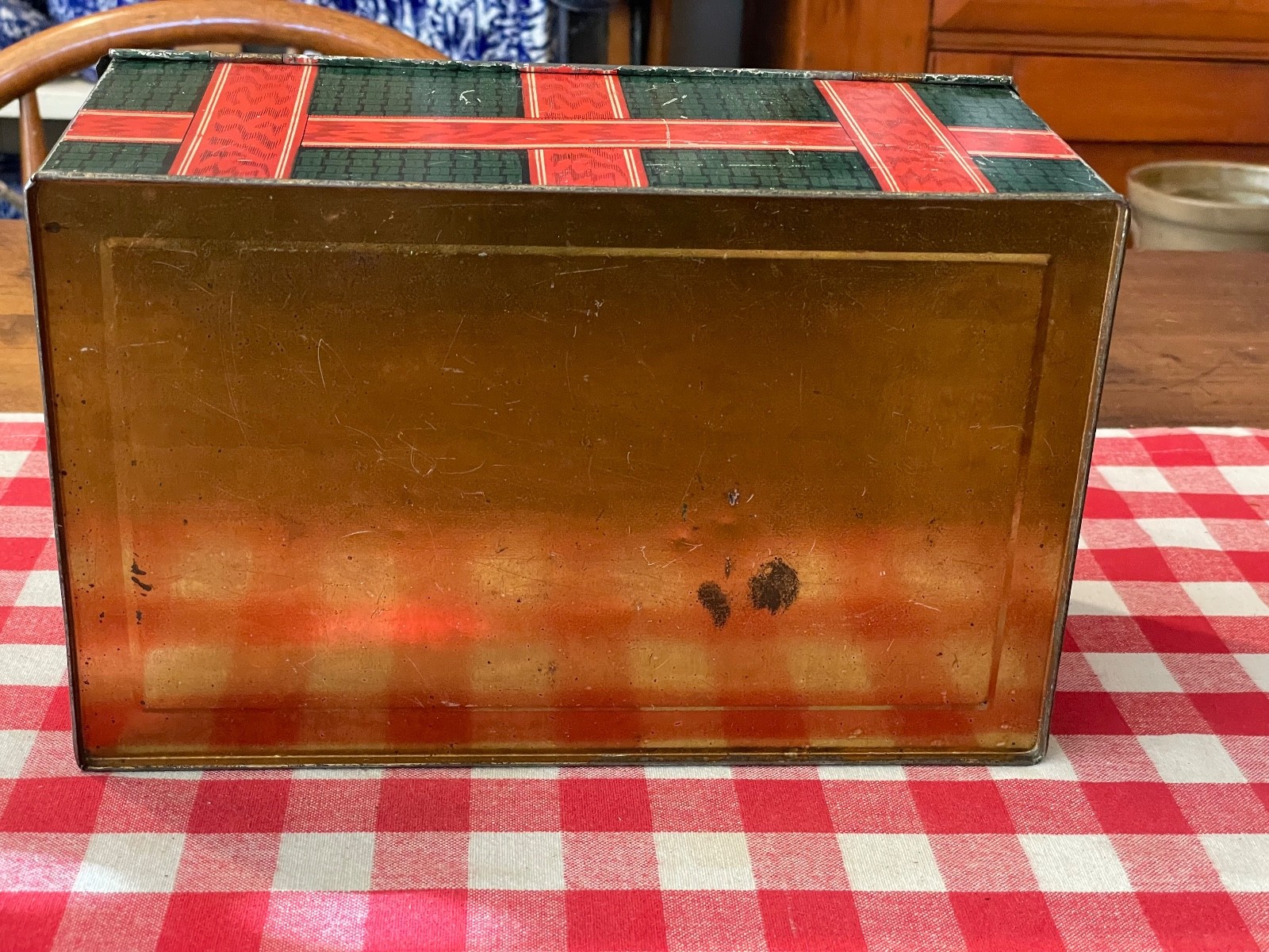 Antique Harris-Homes Bakery Biscuit Co. Tin New York City