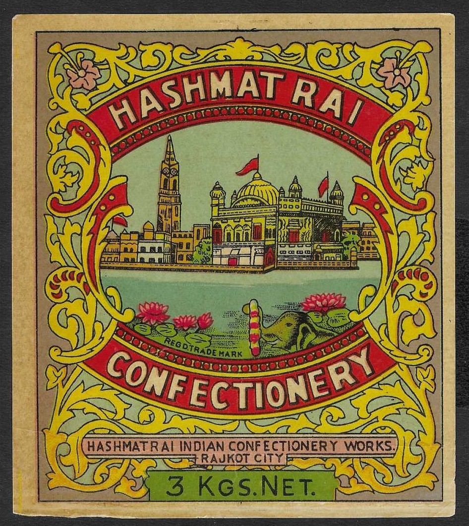 JN India Hasmat Rai Confectionary product label
