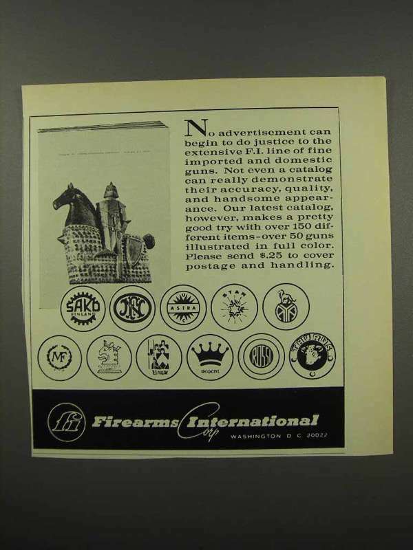 1967 Firearms International Ad – Extenisve Line