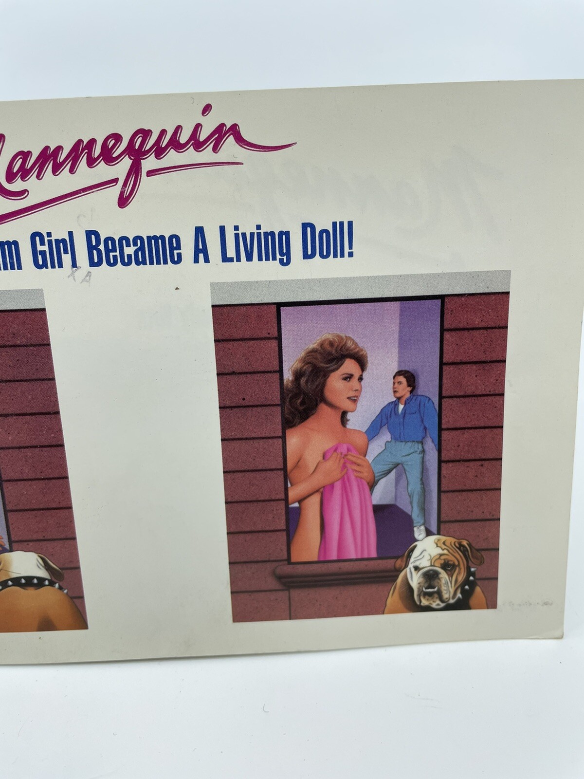 VTG 1987 MEDIA Mannequin promo video store mailer insert VHS Rare 9×6