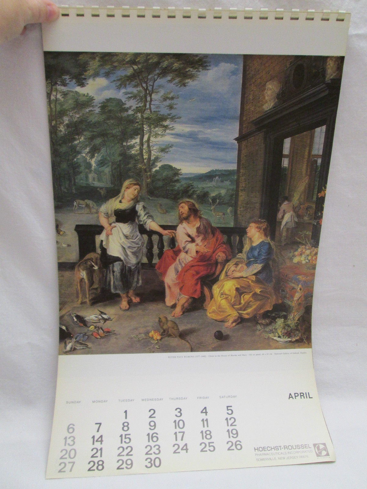 Vintage Calendar 1980 National Gallery of Ireland Oskar Reinhart Art Collection