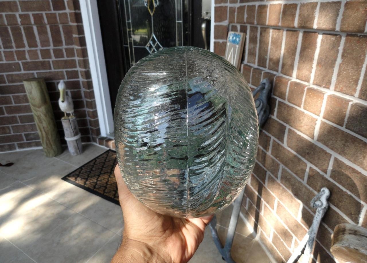 vintage MILLINER’S GREEN GLASS Mannequin Head Display