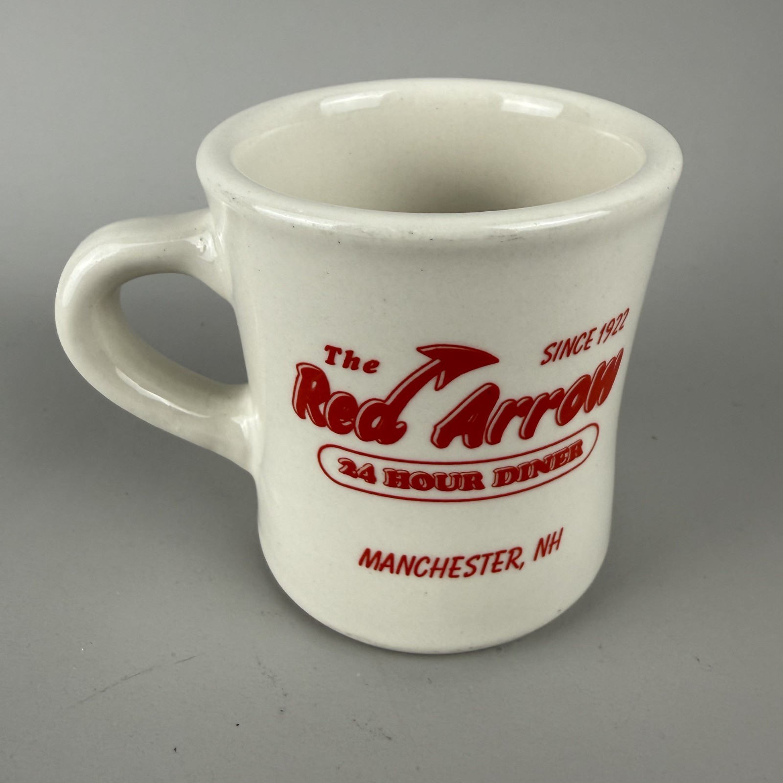 Vtg Red Arrow Diner Manchester NH 24 Hr Since 1922 Clown Face Mug Restaurant