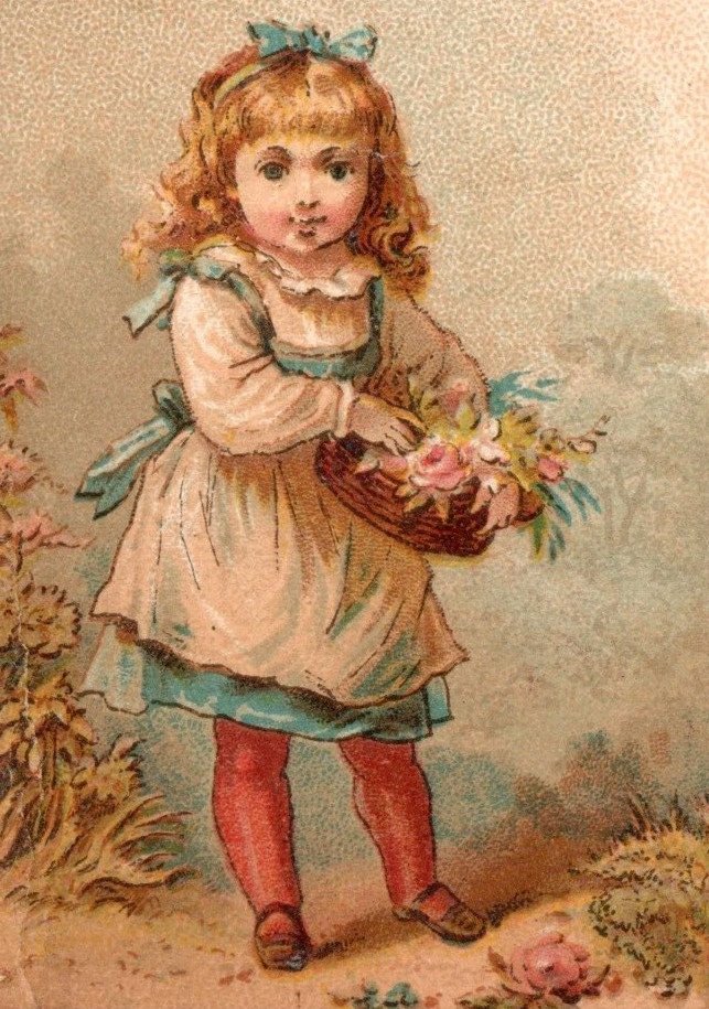 1870s-80s Bush & Co. Borax Soap Children Outside Scenes Set Of 6 P209