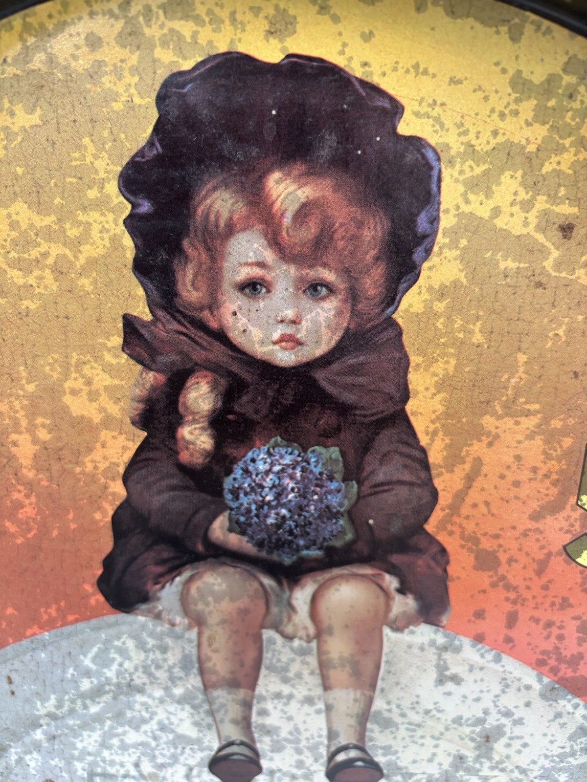 ANTIQUE TIN ADVERTISING TRAY FAIRY SOAP 14 IN. ROUND LITHOGRAPH 1910
