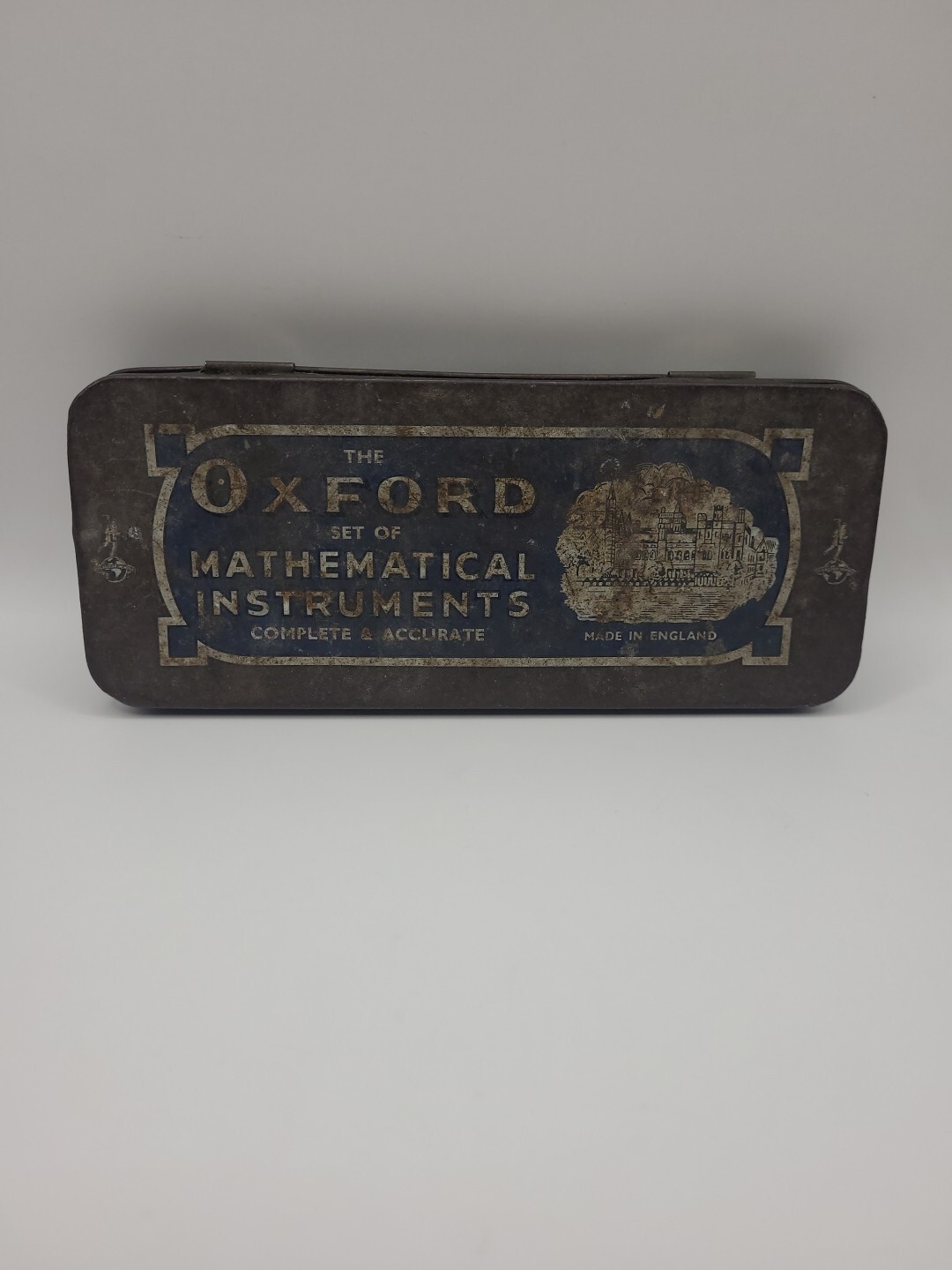 Vintage Oxford Mathematical Instruments Tin Made In England