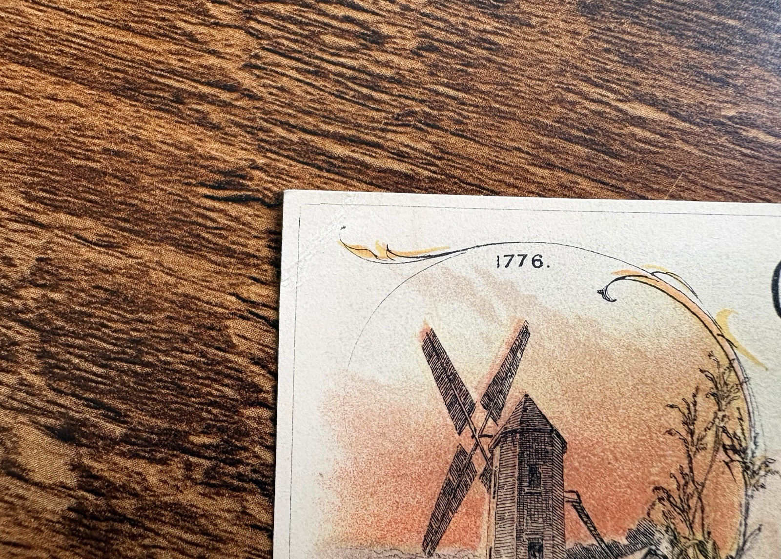Circa 1880s George Hecker Croton Flour Mills Factory Scene Trade Card, New York