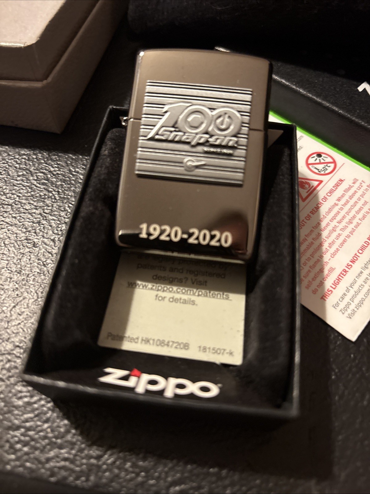 Very Rare Snap On Tool 100th Anniversary Zippo Brand New
