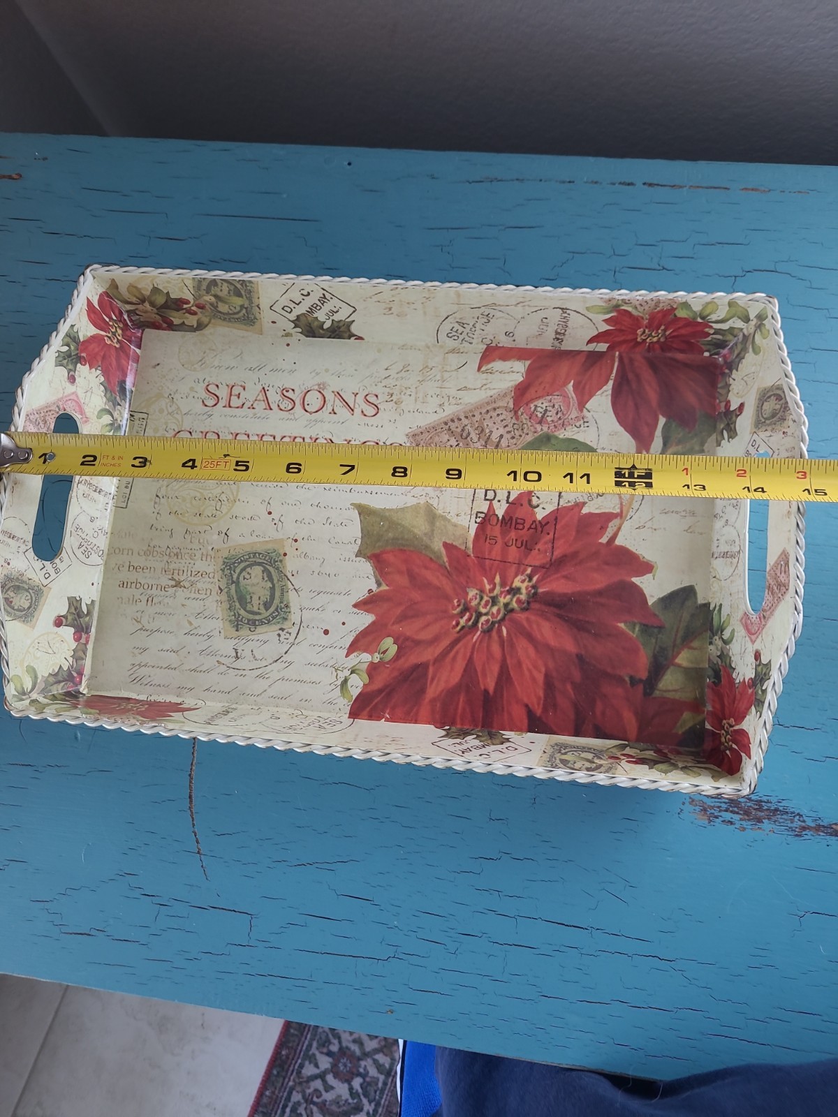 Bombay Season Greetings Tin Tray Decor