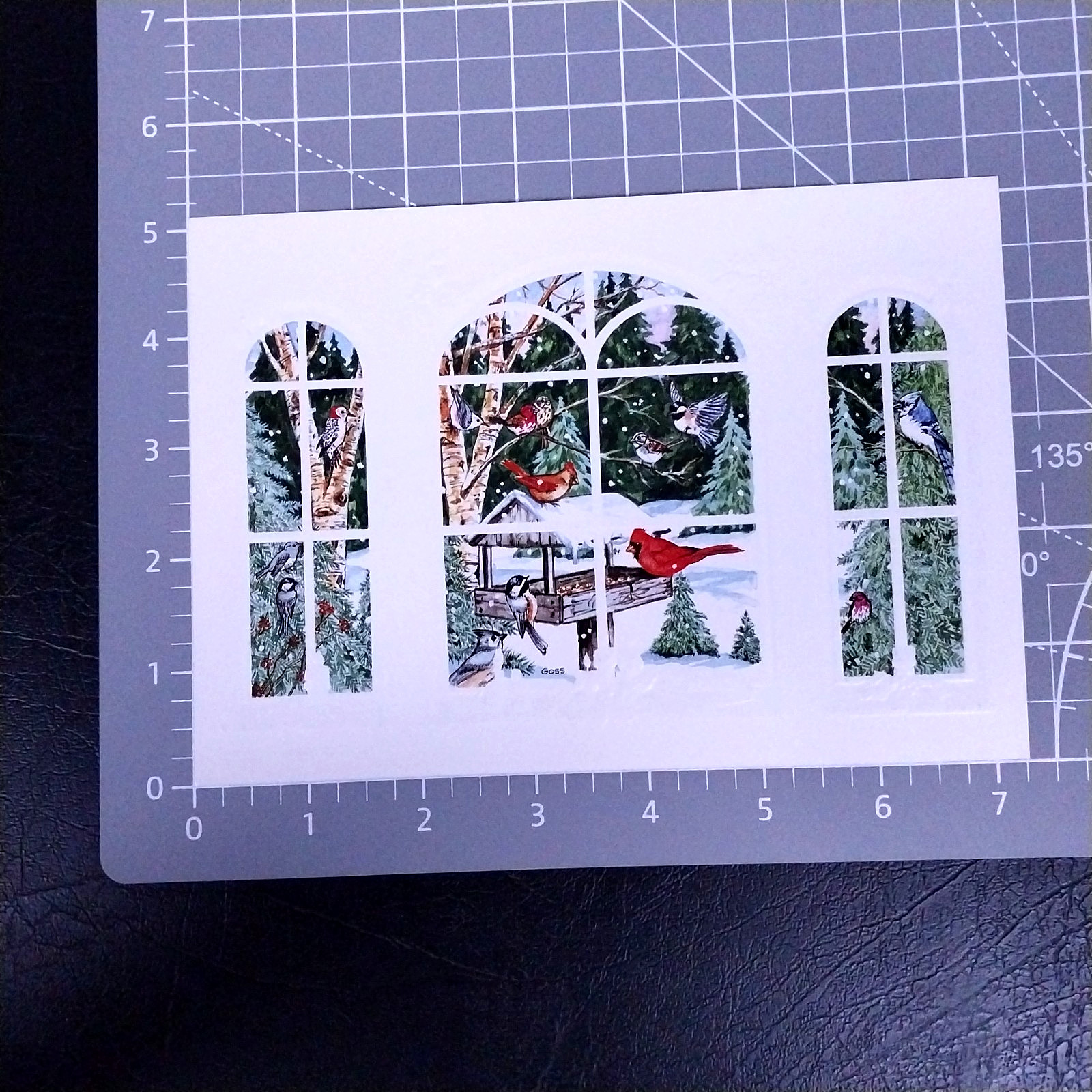 ADF Christmas Card Sample Advertisement – Winter Garden 2959