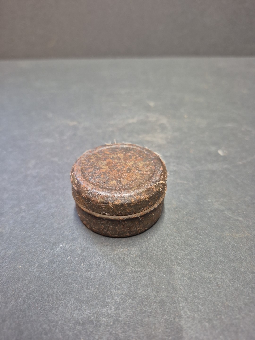 Empty Small 2in Vintage Metal Tin Round