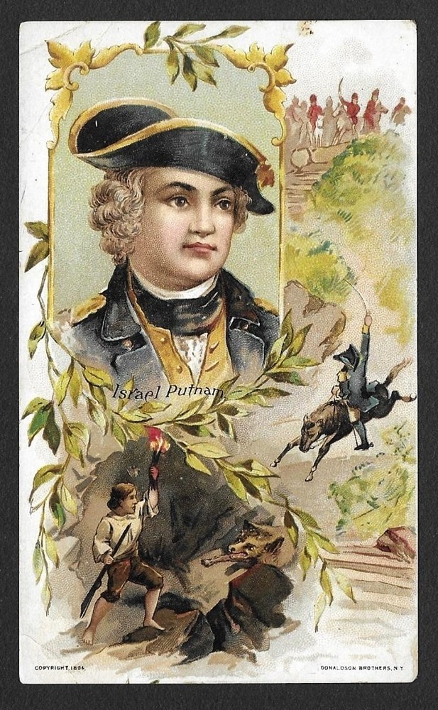 Victorian Trading Card – Clark Thread – “American Hero – Israel Putnam” (1I6)