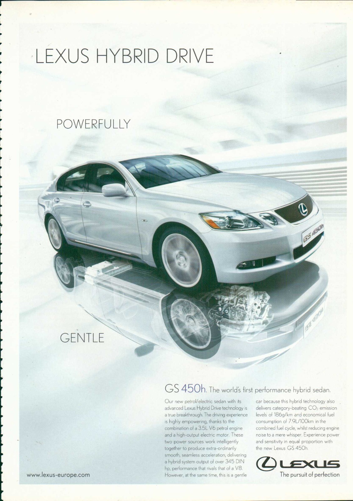 Lexus GS 450h Magazine Print Ad Advert “Lexus Hybrid Drive” CAR 2006 1pg