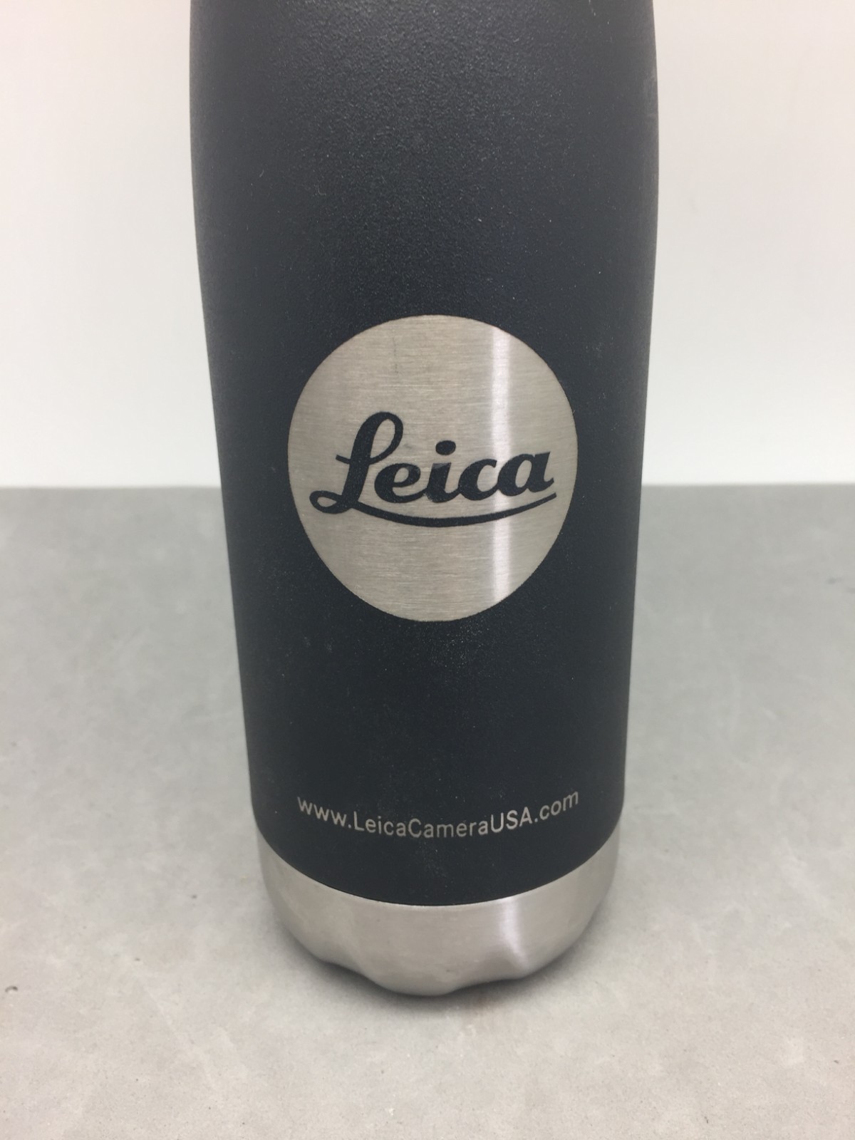 Leica Camera Advertising Water Bottle 10.25″ by Mira Stainless Steel 16oz Black