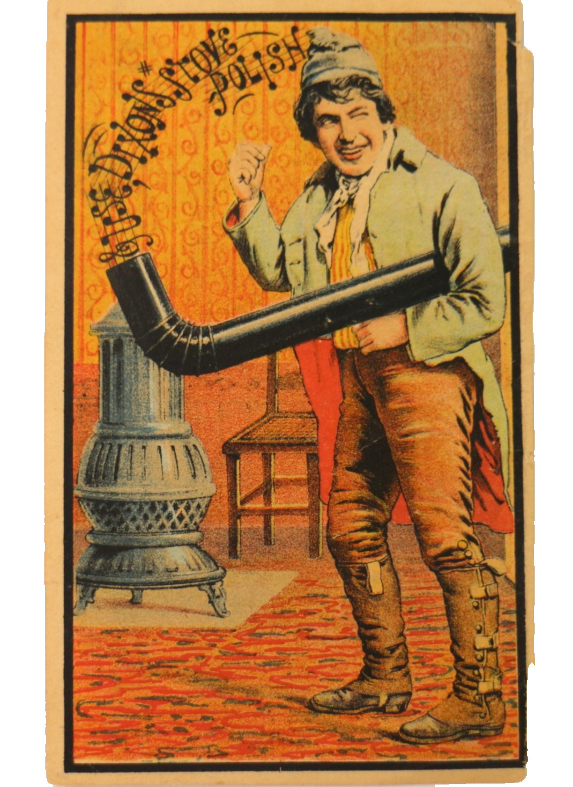 Dixons Stove Polish New Jersey Victorian Advertising Trade Card 1880’s
