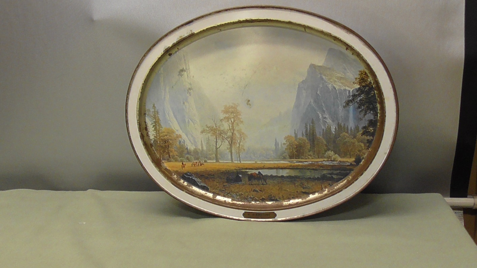 American Masters Decorative Tin – A. Bierstadt & Vintage Tin Western scenes