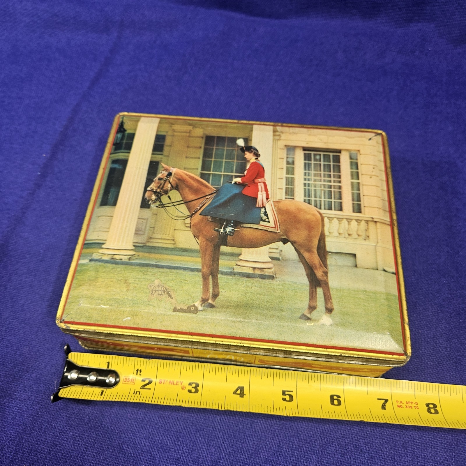Vintage Queen Elizabeth II Candy Tin Edward Sharp & Son England Maidstone Kent