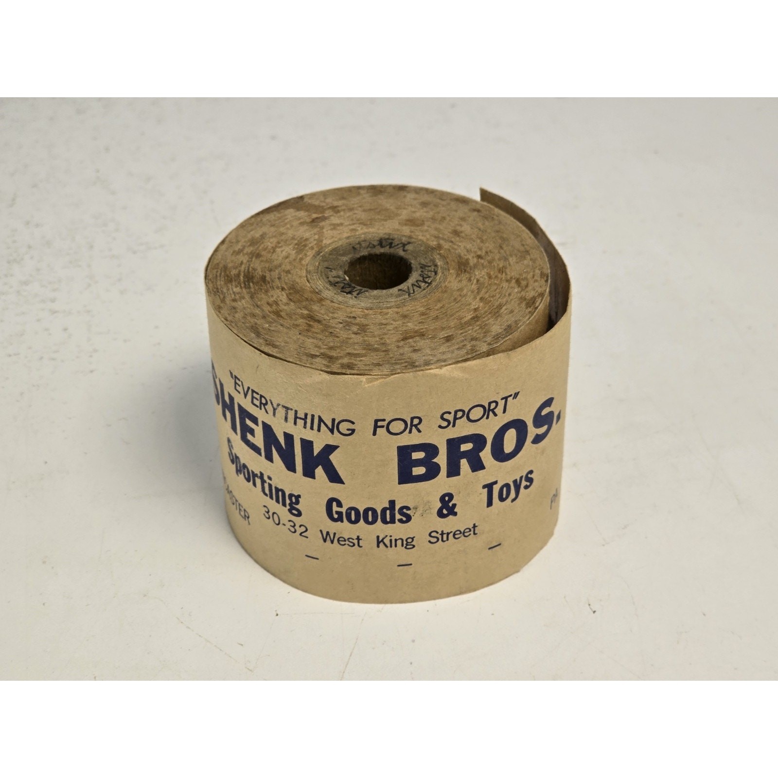 Vintage Shenk Bros. Sports Goods & Toys Factory Tape Lancaster Pennsylvania