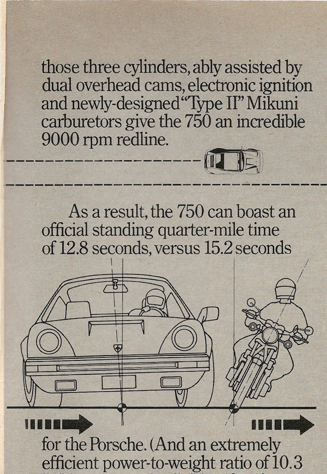 Vintage Print 2-Page Ad Yamaha Motorcycle Sports Car with Two Wheels Apr 1978