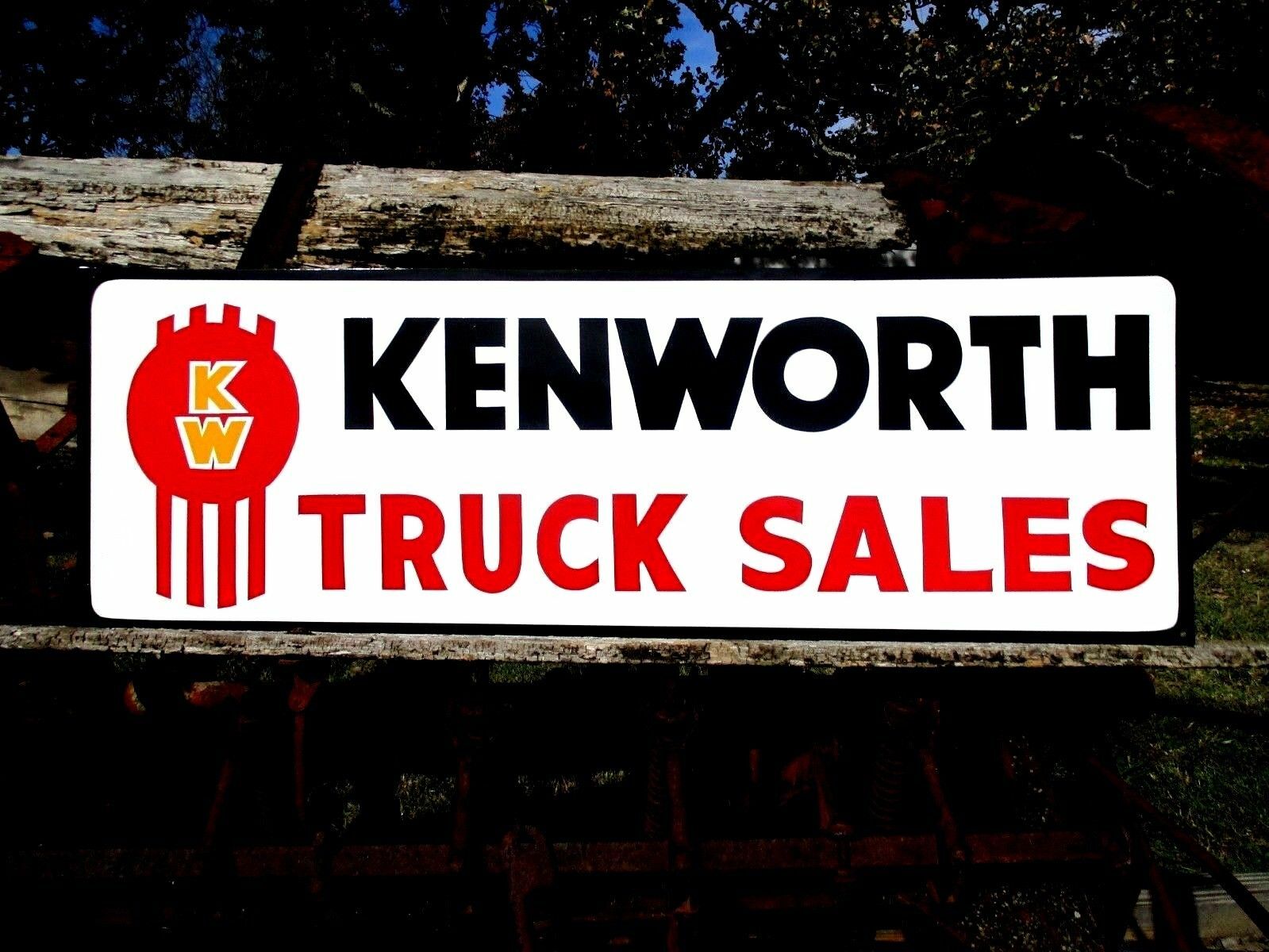 LG 36″ KENWORTH TRUCK SALES SERVICE sign Dealership Shop Garage Peterbilt Mack