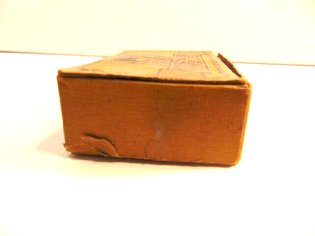 small vintage empty cardboard Household Nail Box; Chas. Baker, Framingham, MA
