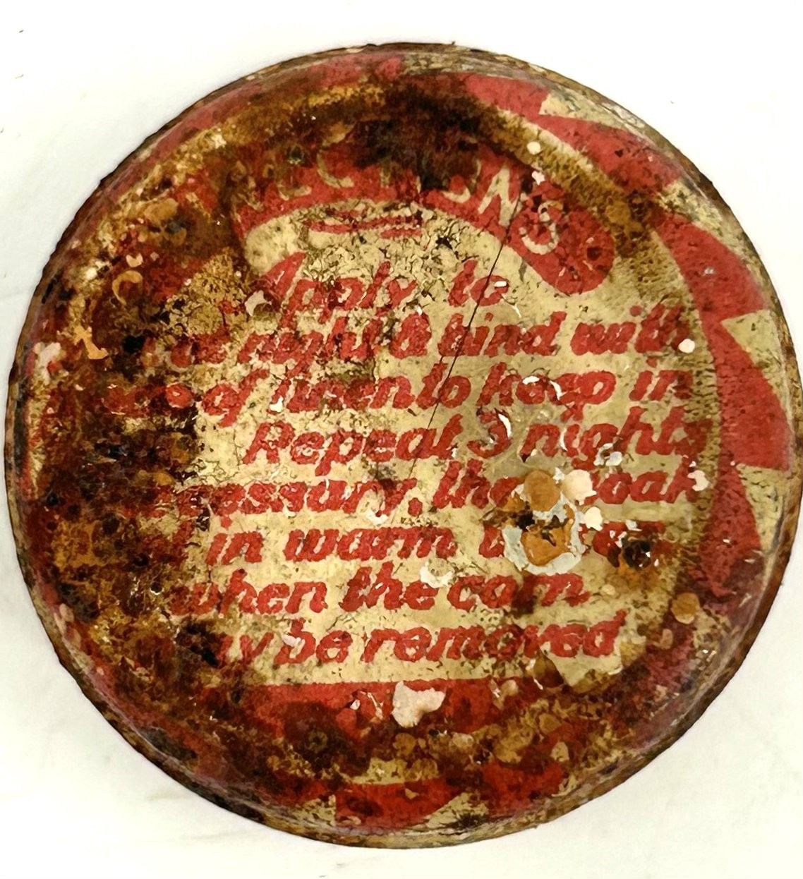 A. D. S. American Druggist Syndicate NY Corn Salve Tin Advertising
