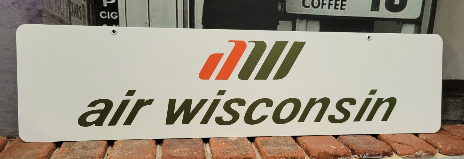 air wisconsin Display aluminum sign 6″ x 24″