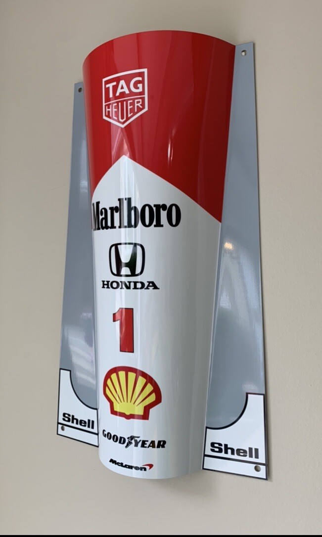 WOW!!!FORMULA 1 F1 Mclaren Honda sign Ayrton Senna Race Car nose Style