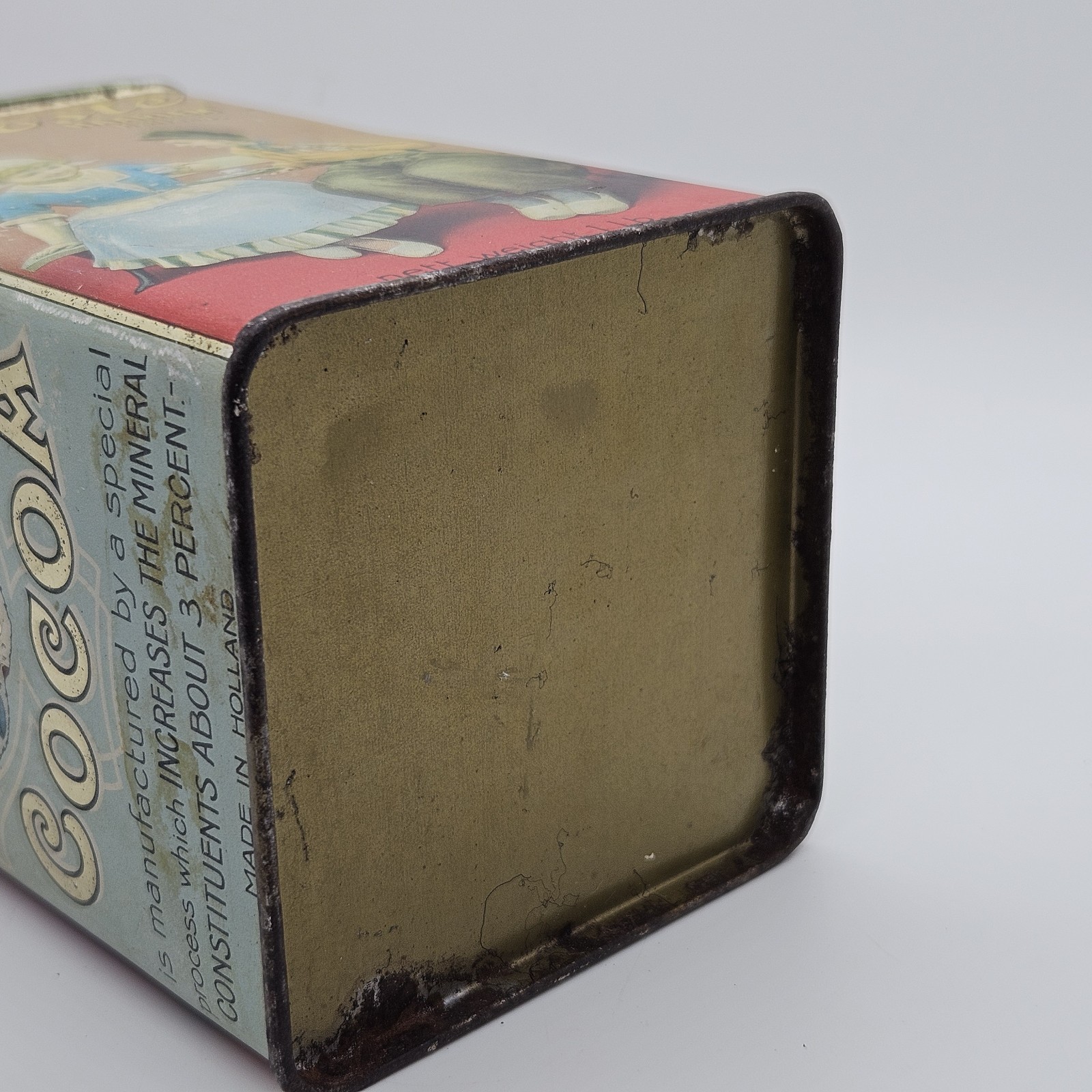 Vintage Droste’s Dutch Process Cocoa Advertising Tin Can