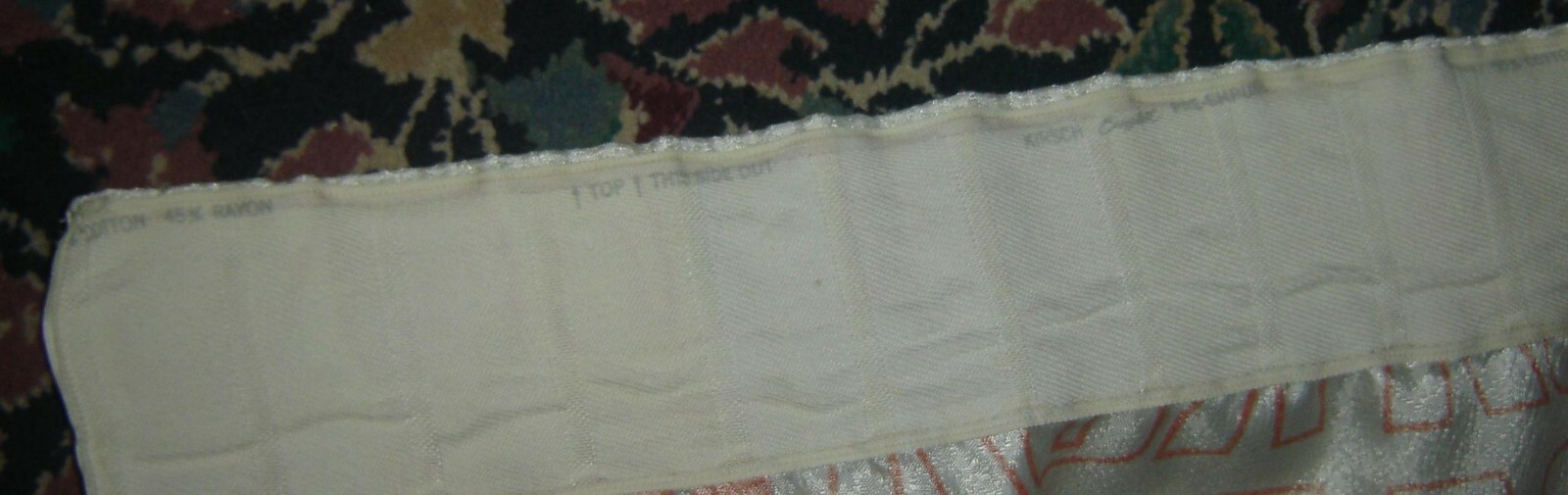 VINTAGE RCA store display curtain from an old TV SALES and SERVICE shop