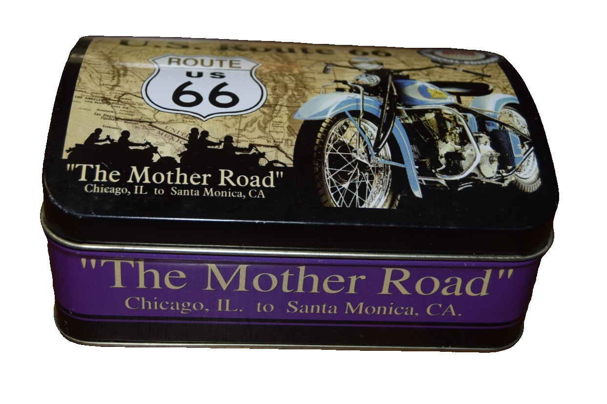 U.S. Route 66 “The Mother Road” Collectible Special Edition Metal Tin Open Road