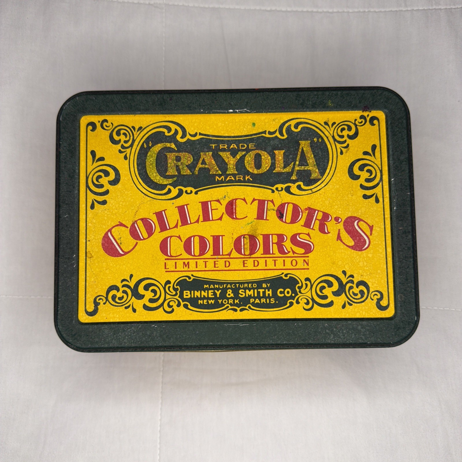 VTG 1991 Crayola Collector’s Colors Tin Limited Edition Empty Box