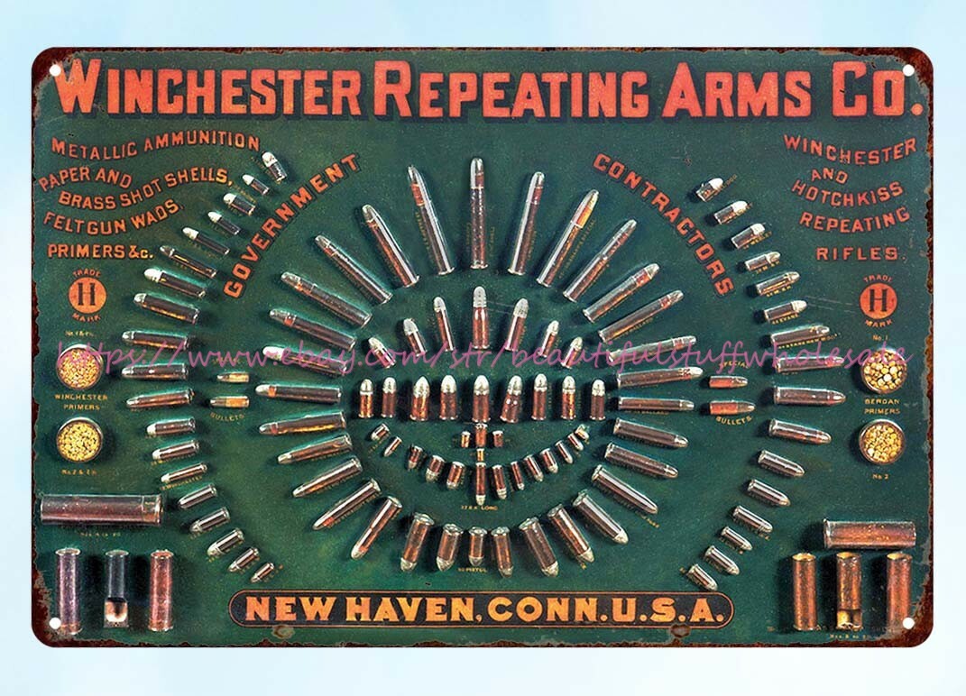 Cartridge Board metal tin sign accessories hunting ammogun