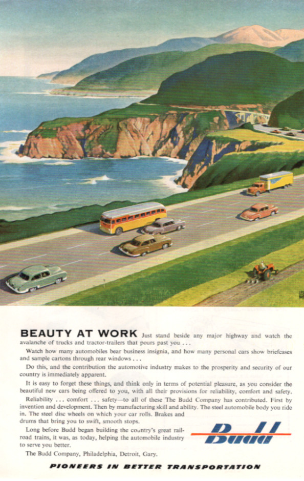 1952 Vintage ad The Budd Co. construction road transportation buses 07/01/26