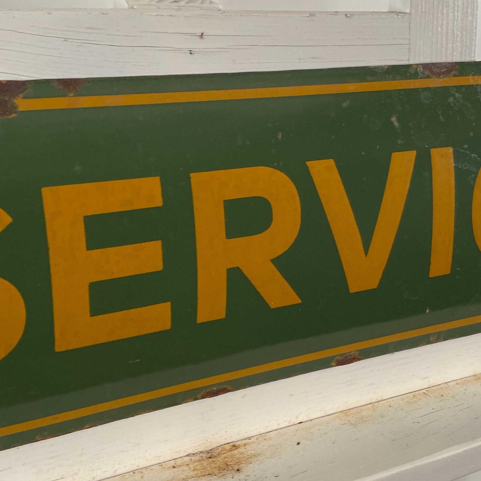 JAGUAR – Enamel Sign – 89x21cm (35×8.3″) – Nice Vintage Advertising Service Sign