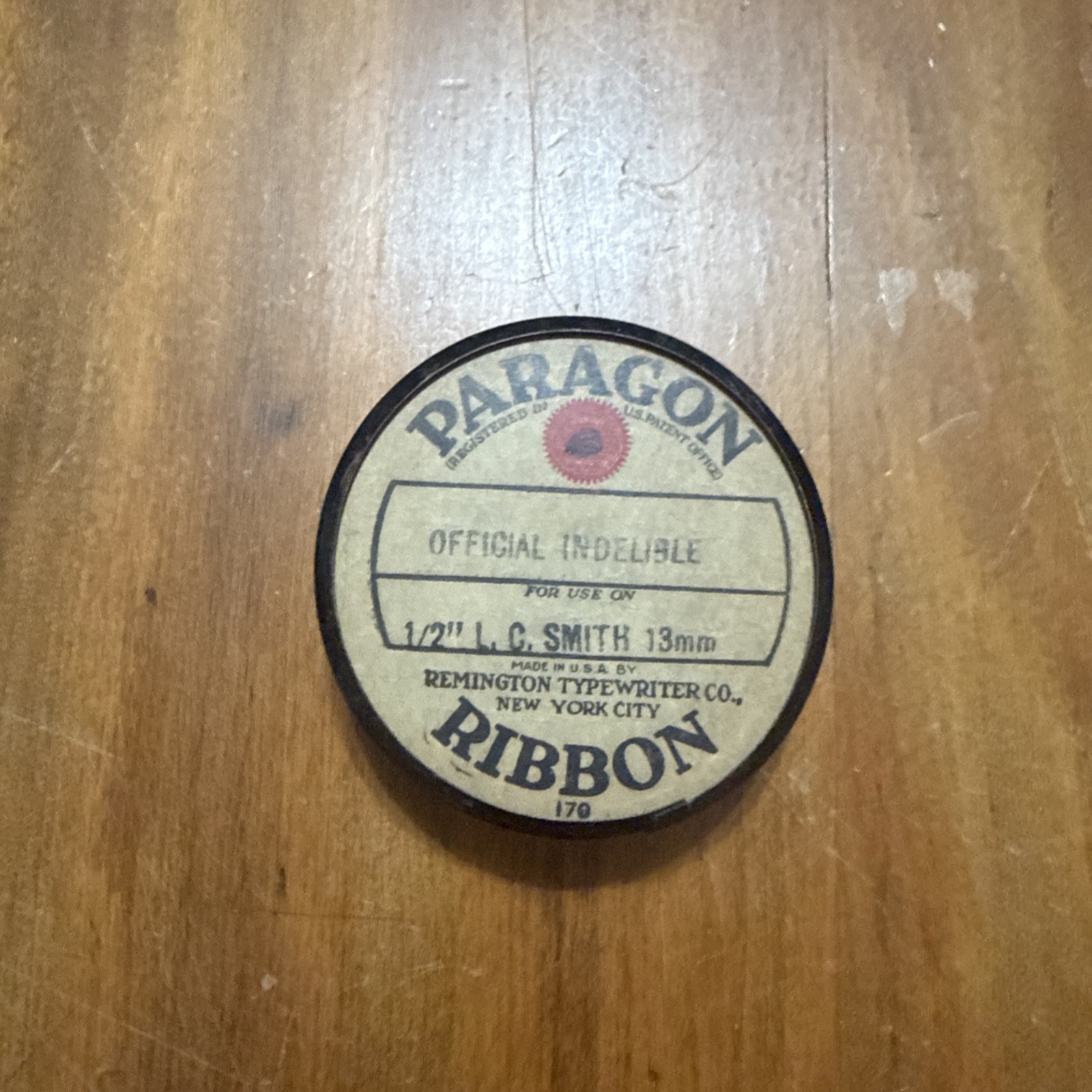 Vintage Ellwood Typewriter Ribbon Tin Underwood Elliott Fisher Co.