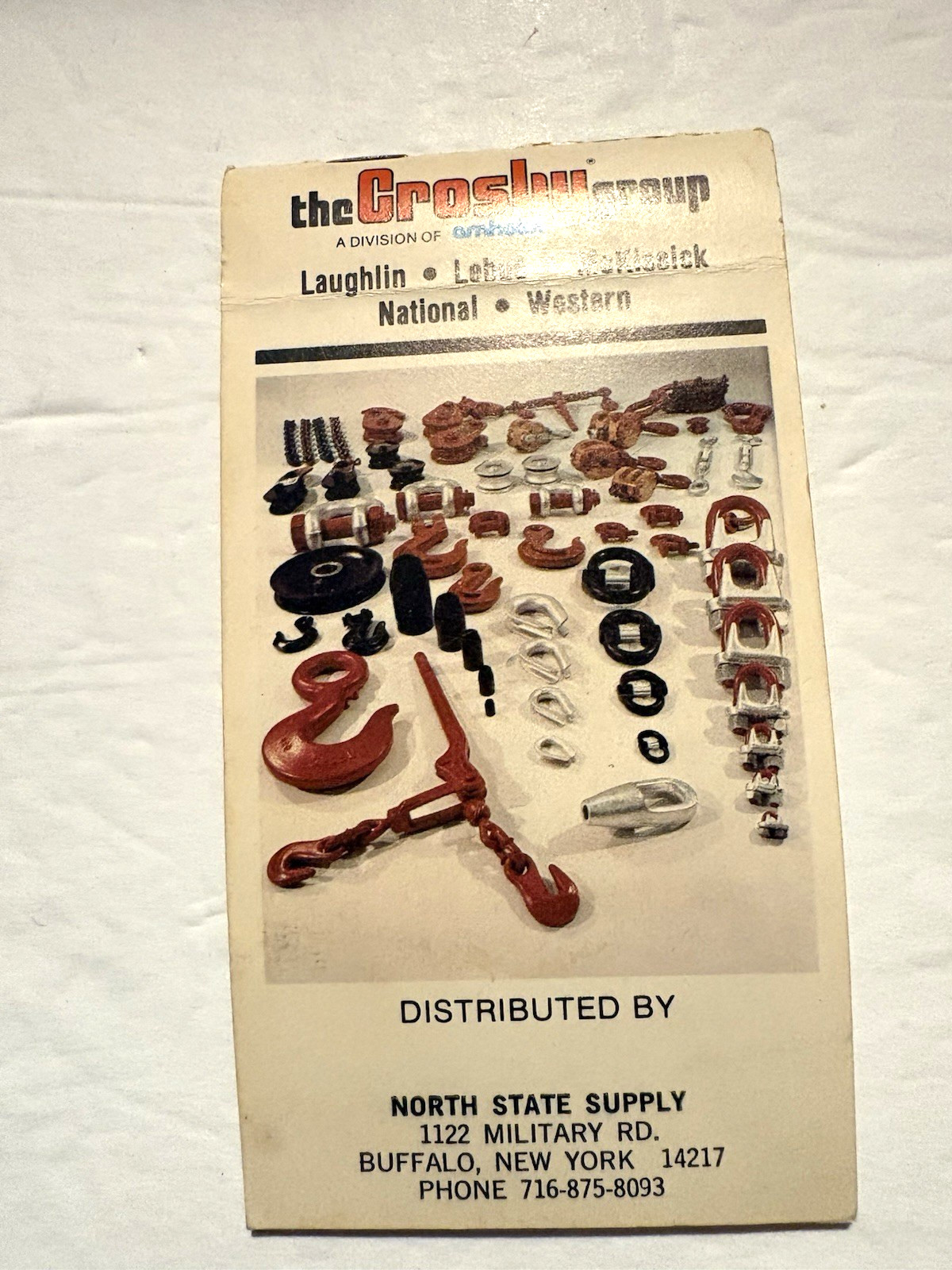 Vintage Advertising Note Pad The Crosby Group North State Supply Buffalo, NY