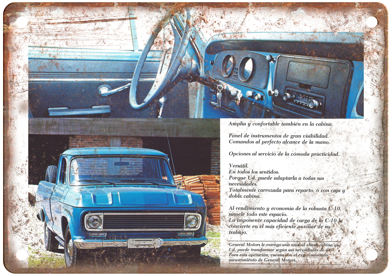 Metal Sign – 1981 Chevrolet C-10 Auto Ad – Vintage Look Reproduction A10617