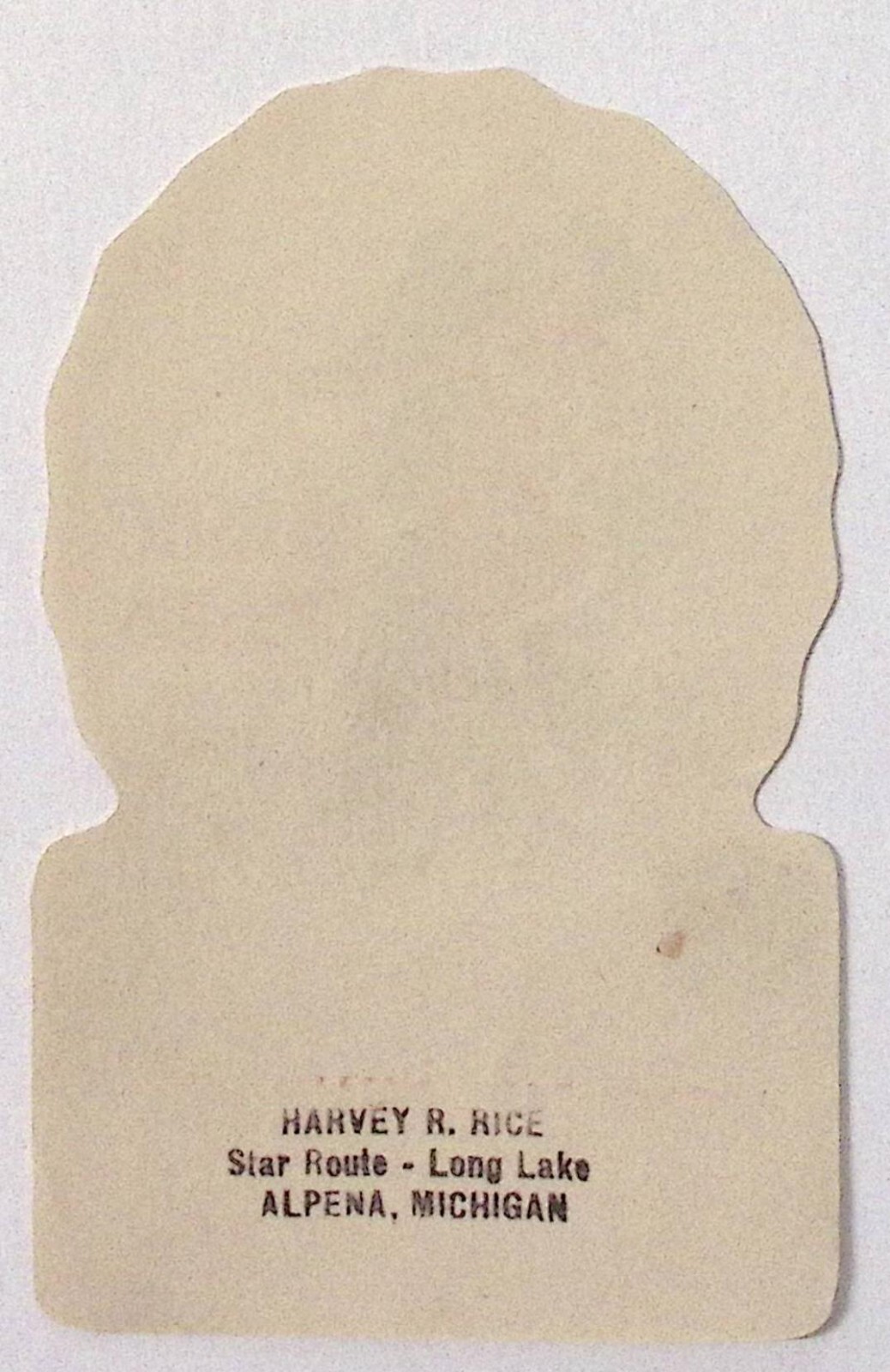 1940s Roller Skating Die Cut Label Mullet Lake Roller Rink 4.75″H