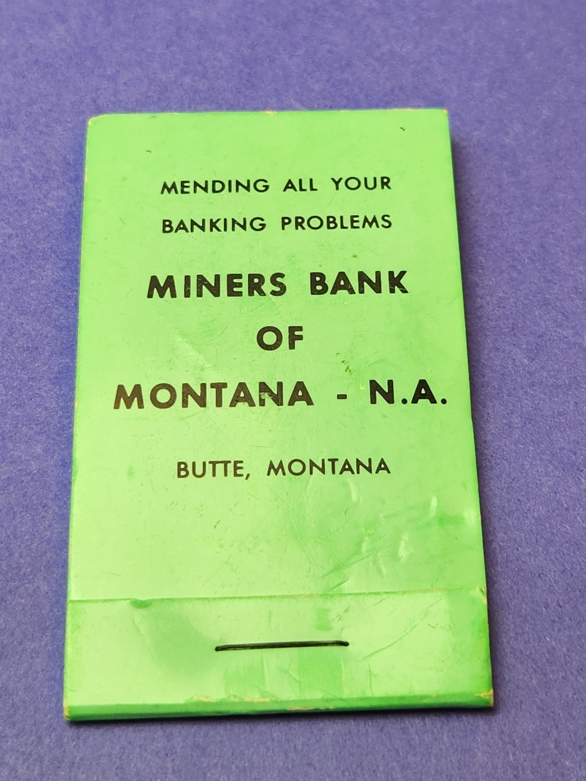 Vintage MINERS BANK of MONTANA Butte Montana Mending Kit