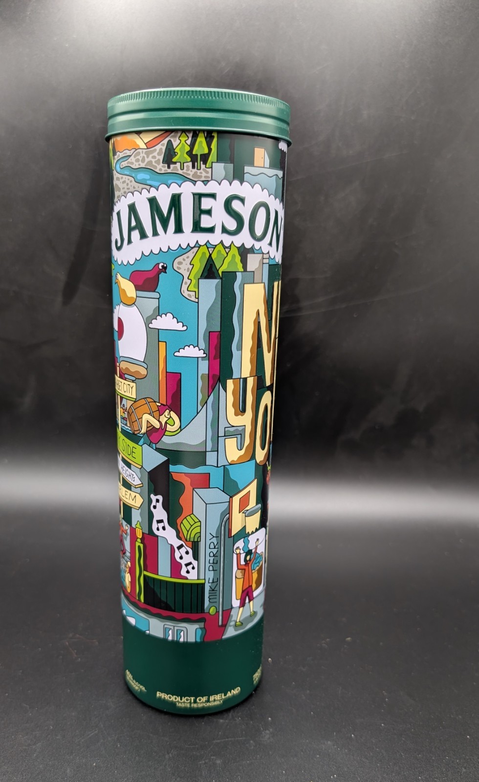 JAMESON WHISKEY EMPTY TIN COLLECTABLE CONTAINER New York