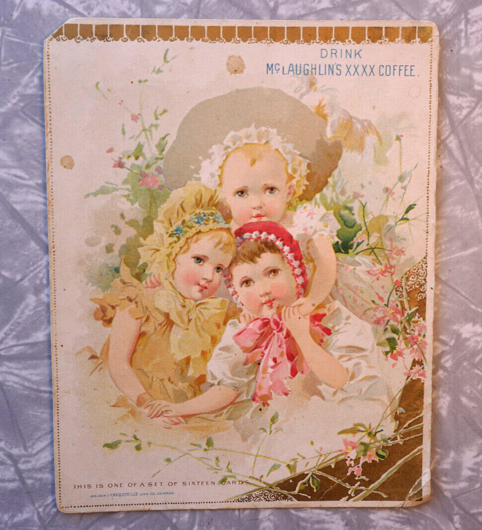 McLaughlin’s XXXX Coffee Card 1800’s Chicago Rio De Janeiro Santos