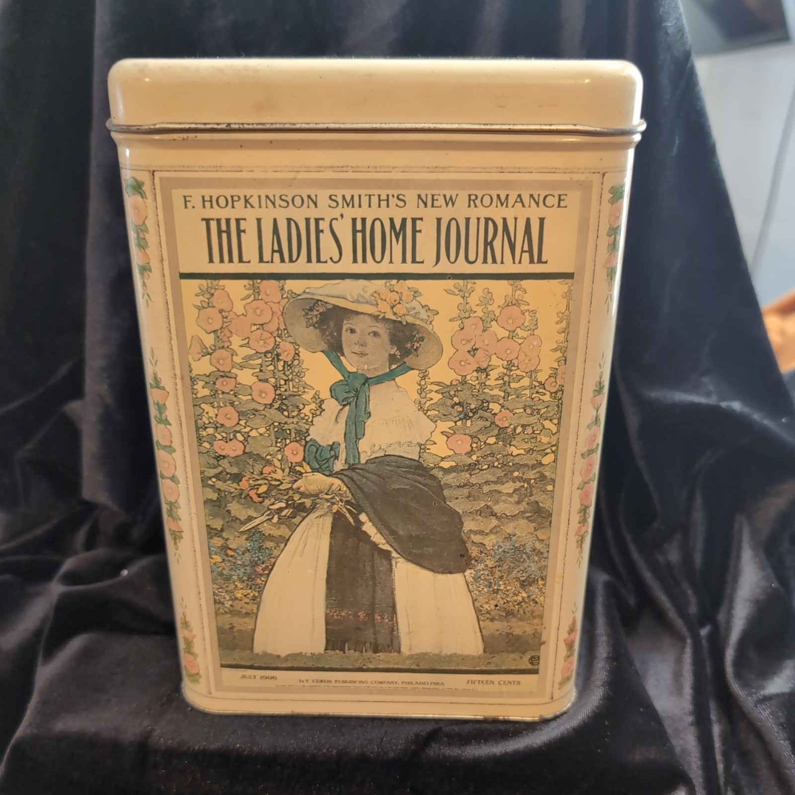 The Ladies Home Journal Collectible 1906 Advertising Tin 9″ Tall